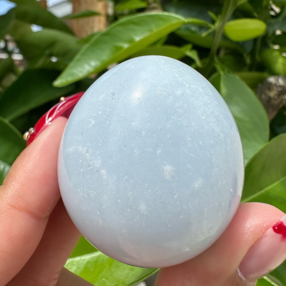 Blue Calcite Egg Crystal